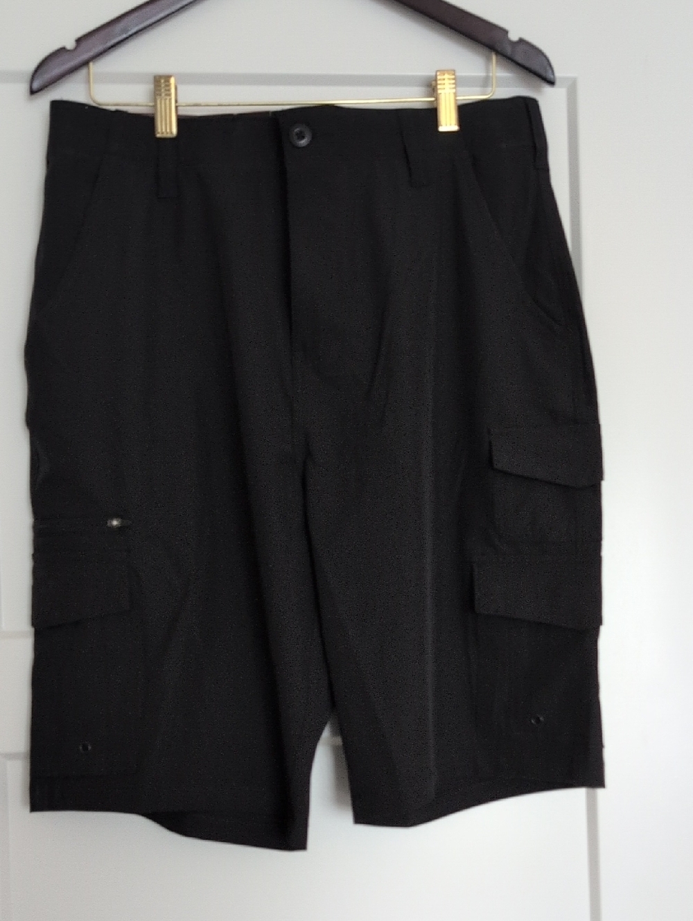 Men's Iron Co. Brand Black Cargo Shorts 34